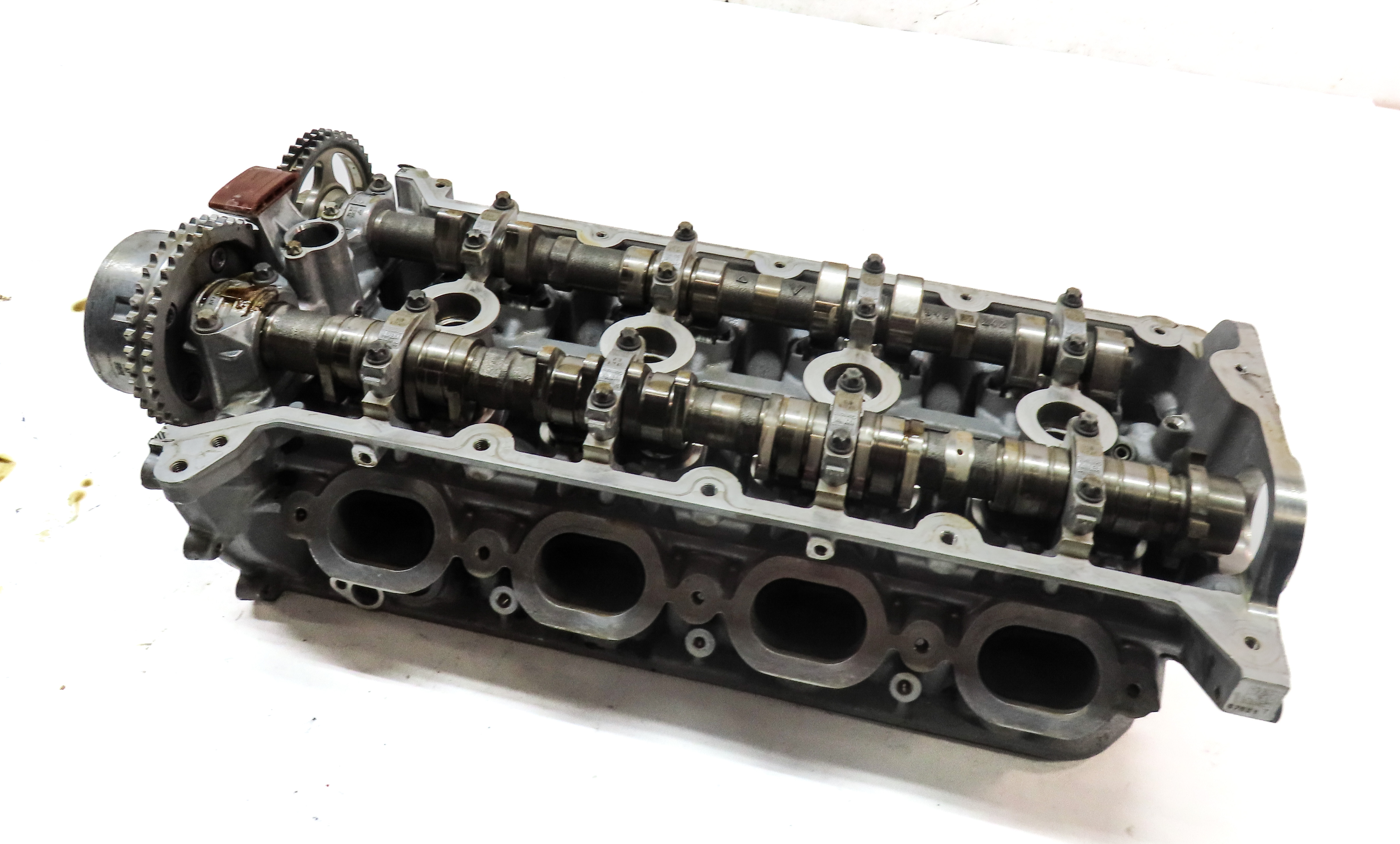 11-18 PORSCHE CAYENNE PANAMERA (958 970) 4.8L TURBO ENGINE RIGHT CYLINDER HEAD — exact item pictured